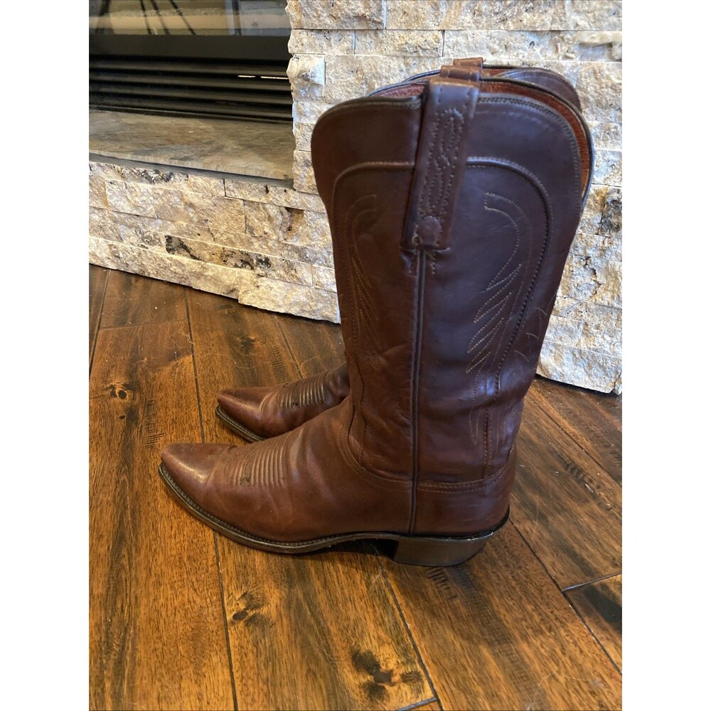 Lucchese 1883 Brown Snip Toe Womens 10 Brown USA made